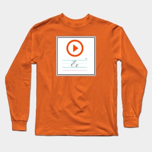 Easy Queer Alphabet Card Long Sleeve T-Shirt